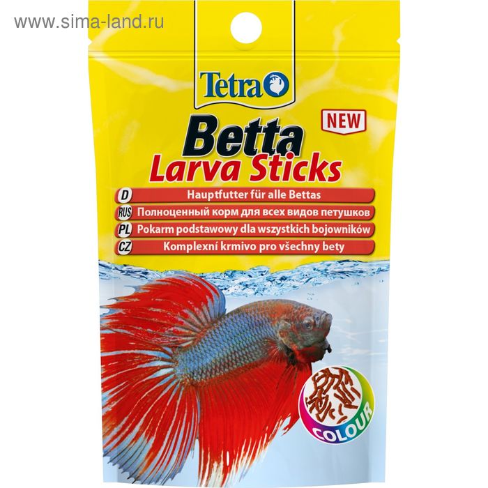Корм Tetra Betta LarvaSticks для рыб, 5 г. - Фото 1