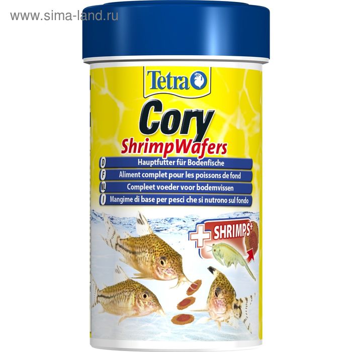 Корм Tetra Cory Shrimp Wafers для рыб, 250 мл. - Фото 1