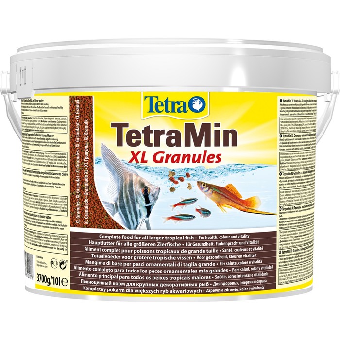 Корм TetraMin XL Granules для рыб, крупные гранулы, 10 л., 3,7 кг