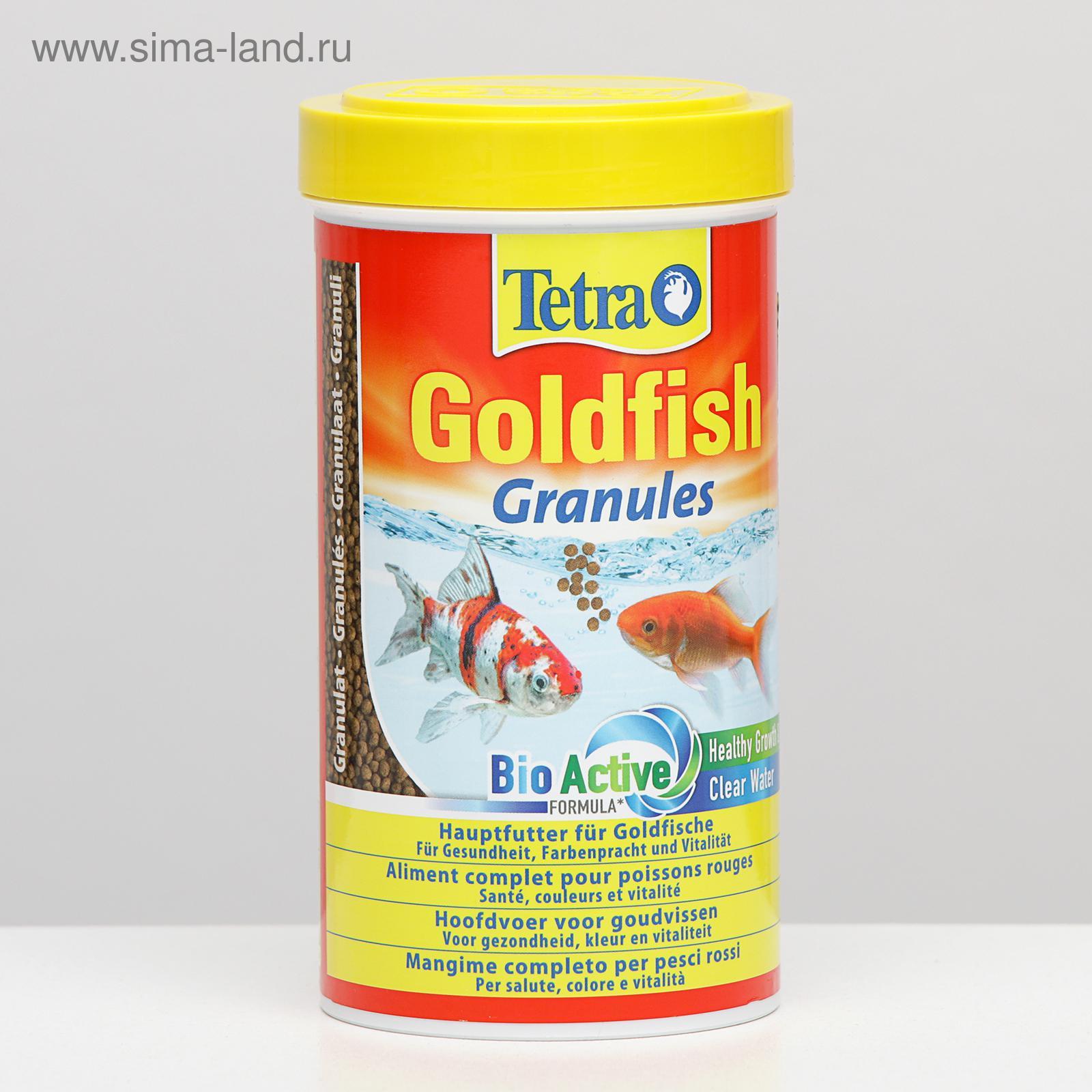 Корм Tetra Goldfish Granules для золотых рыб, гранулы, 500 мл. (1898943) -  Купить по цене от 780.00 руб. | Интернет магазин SIMA-LAND.RU