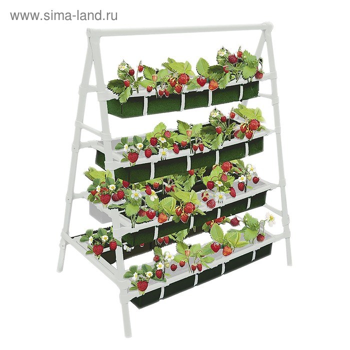Грядка вертикальная, 4 яруса, 127 × 150 × 100 см - Фото 1
