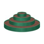 Клумба гибкая, 4 яруса, d = 40–60–80–100 см, высота бортика 48 см, зелёная - Фото 1