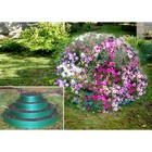 Клумба гибкая, 4 яруса, d = 40–60–80–100 см, высота бортика 48 см, зелёная - Фото 4