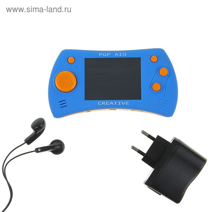 Игровая приставка PGP AIO Creative 2,8'' Touch, + 100 игр, 32 bit, синий - Фото 1