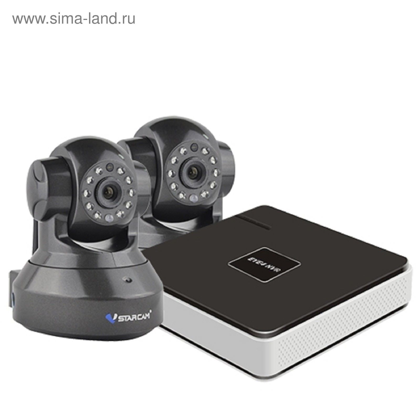 Комплект видеонаблюдения Vstarcam NVR C37 KIT, IP, 720 Р, 2 поворотных  камеры (1900964) - Купить по цене от 11 167.00 руб. | Интернет магазин  SIMA-LAND.RU