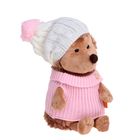 Мягкая игрушка «Ежинка» в шапке с розовым помпоном - Фото 3