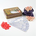 Русское лото деревянное «Русские узоры», 24 карточки, 100 фишек, 90 бочонков - Фото 4