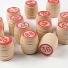 Русское лото деревянное «Русские узоры», 24 карточки, 100 фишек, 90 бочонков - Фото 7