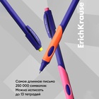 Ручка шариковая ErichKrause ErgoLine Kids Ultra Glide, первоклассника, эргономичный держатель, корпус Soft-touch, узел 0.7 мм, чернила синие, микс 1865854 - фото 1812993