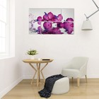 Картина модульная на подрамнике "Орхидея на воде"2шт-74*29 см, 2 шт-29*29 см, 60*105 см - Фото 2