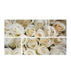 Картина модульная на подрамнике "Белые розы" 2шт-74*29 см, 2 шт-29*29 см, 60*105 см - Фото 1