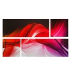 Картина модульная на подрамнике "Разноцветные волны"2шт-74*29 см, 2 шт-29*29 см, 60*105 см - Фото 1