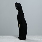 Копилка "Багира в шляпе", покрытие флок, чёрная, 43 см - Фото 3