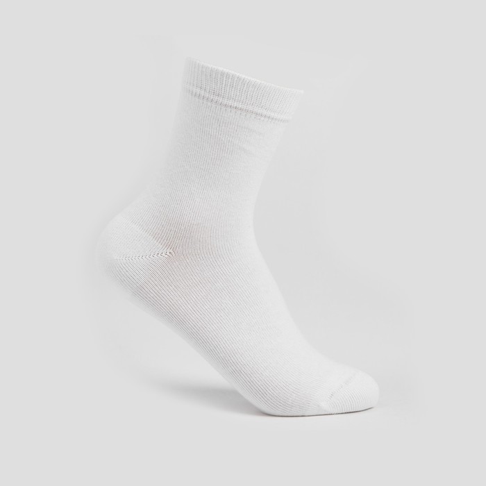 Носки детские, цвет белый, размер 18-20 - Фото 1