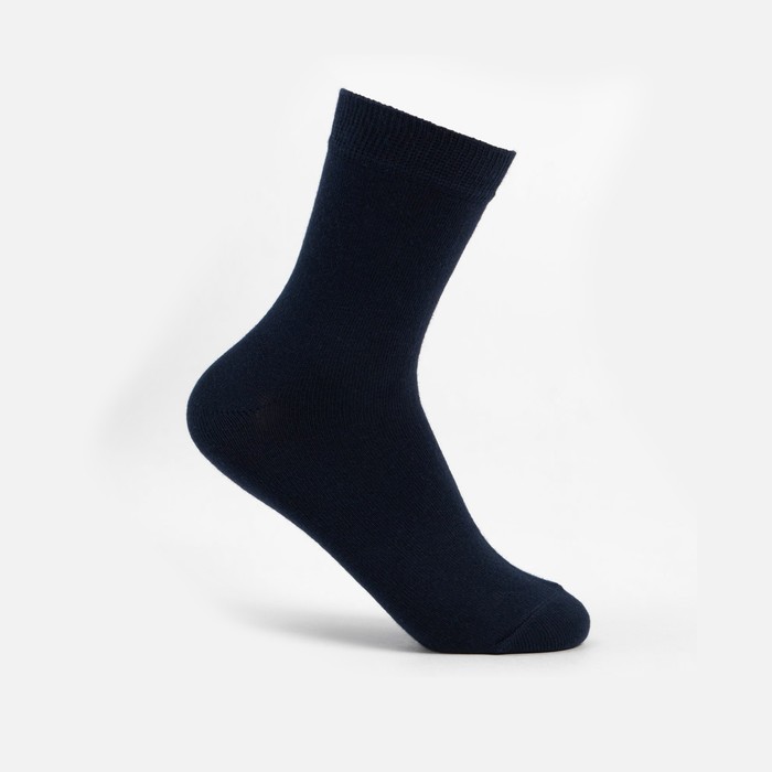 Носки детские, цвет тёмно-синий, размер 18-20 - Фото 1