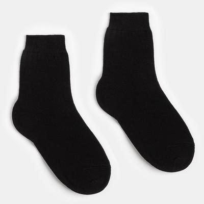 Носки детские, цвет чёрный, размер 22-24