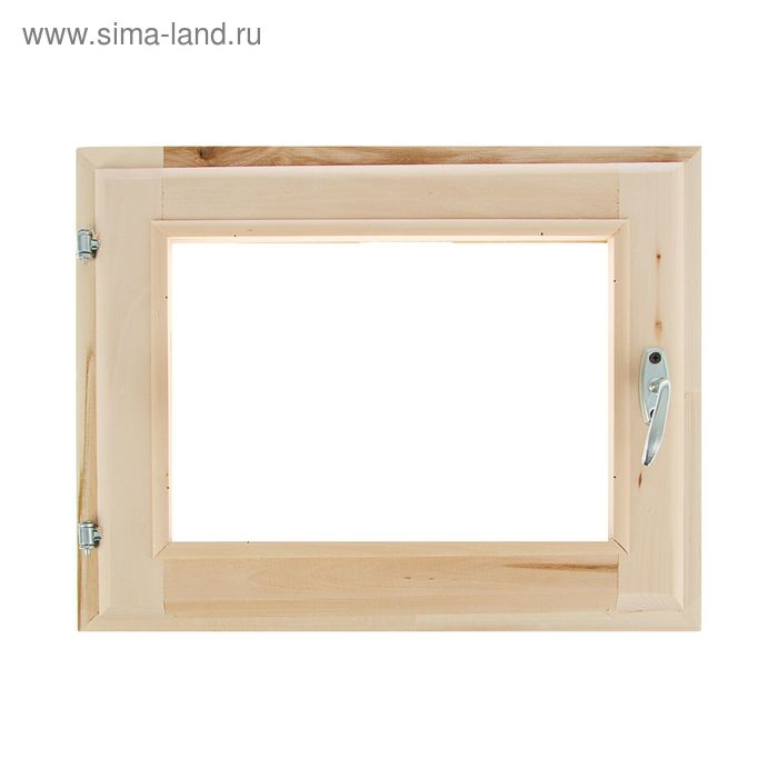 Окно деревянное для бани, 40×50 см, двойное стекло, «Добропаровъ»
