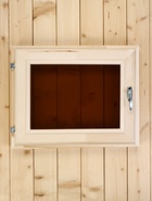 Окно деревянное для бани и сауны, 40×50 см, двойное стекло, тонированное - Фото 3