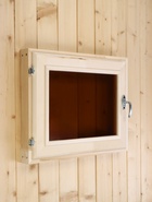 Окно деревянное для бани и сауны, 40×50 см, двойное стекло, тонированное - Фото 4