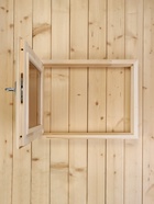 Окно деревянное для бани и сауны, 40×50 см, двойное стекло, тонированное - Фото 5