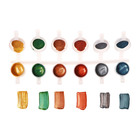 Краска акриловая, набор 6 цветов х 5 мл, Metallic, WizzArt Kid, МЕТАЛЛИЗИРОВАННЫЕ (повышенное содержание пигмента), морозостойкие - Фото 4