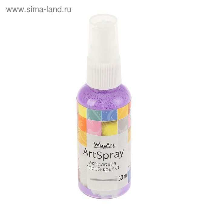 Спрей-краска 50 мл WizzArt Spray Сирень ST24.50, морозостойкий - Фото 1