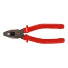 Плоскогубцы комбинированные ЛОМ, шлифованные, пластиковые рукоятки, 200 мм - Фото 4