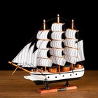 Корабль сувенирный средний «Мортан», борта белые, 33х31х5 см - Фото 2