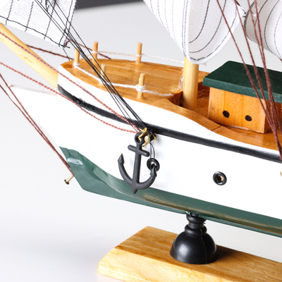 Корабль сувенирный средний «Мортан», борта белые, 33х31х5 см