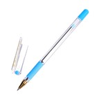 Ручка шариковая MunHwa MC Gold, узел 0.5 мм, резиновый грип, чернила голубые - Фото 5