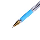 Ручка шариковая MunHwa MC Gold, узел 0.5 мм, резиновый грип, чернила голубые - Фото 6