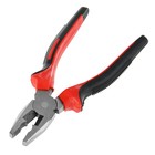 Плоскогубцы комбинированные ЛОМ, шлифованные, двухкомпонентные рукоятки, 160 мм - Фото 3