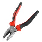 Плоскогубцы комбинированные ЛОМ, шлифованные, двухкомпонентные рукоятки, 180 мм - Фото 3