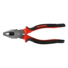 Плоскогубцы комбинированные ЛОМ, шлифованные, двухкомпонентные рукоятки, 180 мм - Фото 4