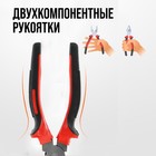 Плоскогубцы комбинированные ЛОМ, шлифованные, двухкомпонентные рукоятки, 200 мм - Фото 2