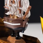 Набор настольный «Корабль»: визитница, подставка для ручки, 15 х 22 х 7 см - фото 8302216