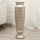 Ваза напольная "Букет" 60 см, резная, коричневая - Фото 2