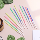 Свечи для торта коктейльные с подставками, 12 см, 12 шт. - Фото 3