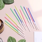 Свечи для торта коктейльные с подставками, 12 см, 12 шт. - Фото 2