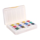 Акварель художественная в кюветах, 12 цветов × 2.5 мл, ЗХК «Белые ночи», пластиковая палитра - Фото 5