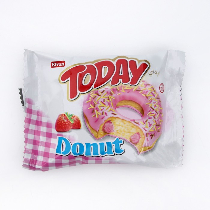 Кекс Donut Today, клубника, 40 г - Фото 1