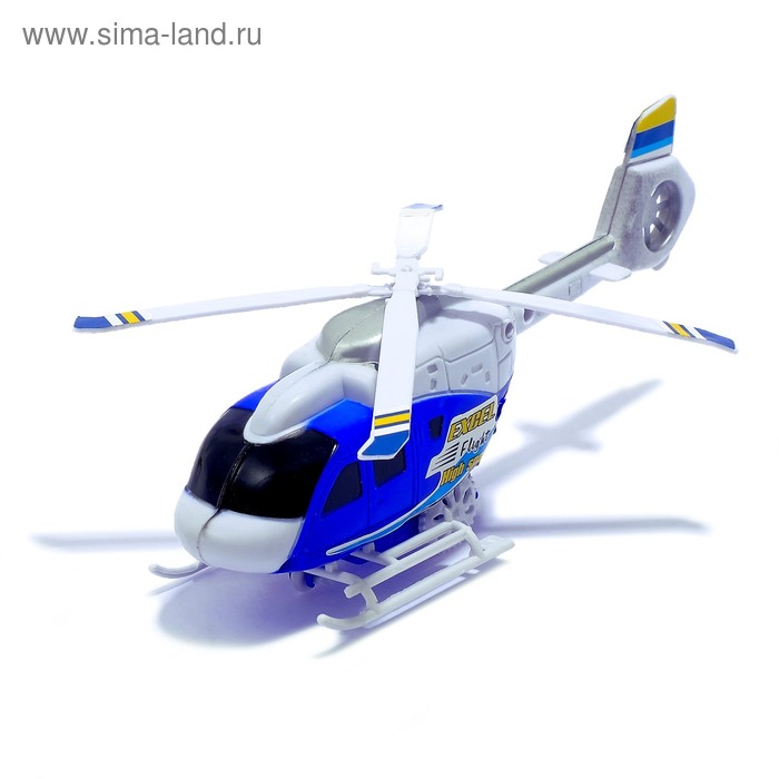 Вертолёт инерционный «Спасатель», цвета МИКС - Фото 1