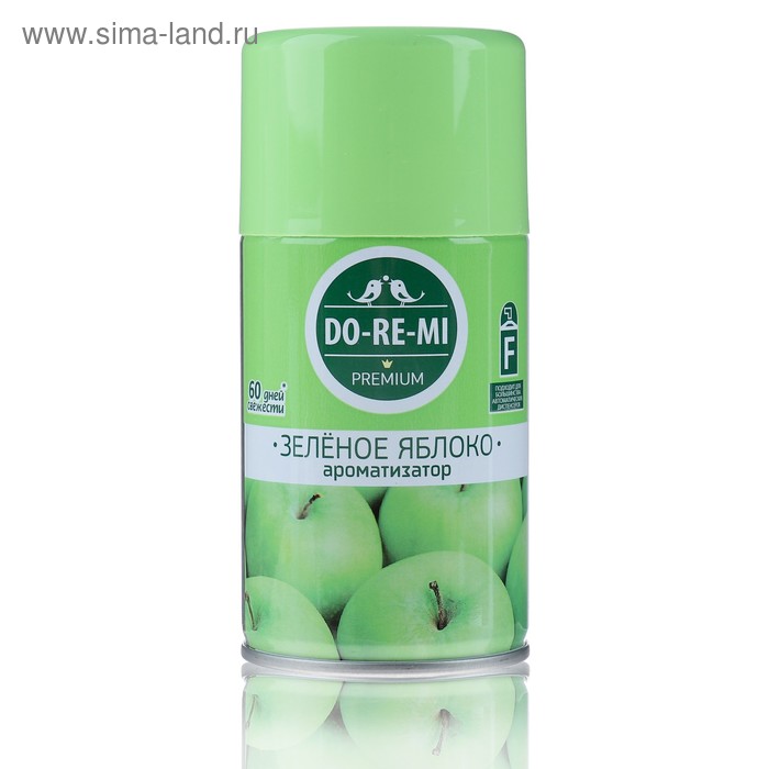 Сменный блок освежитель воздуха До-Ре-Ми Премиум «Зеленое яблоко» 250 мл - Фото 1