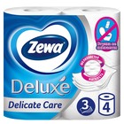 Туалетная бумага Zewa Deluxe Delicate Care, 3 слоя, 4 шт. - фото 11825989