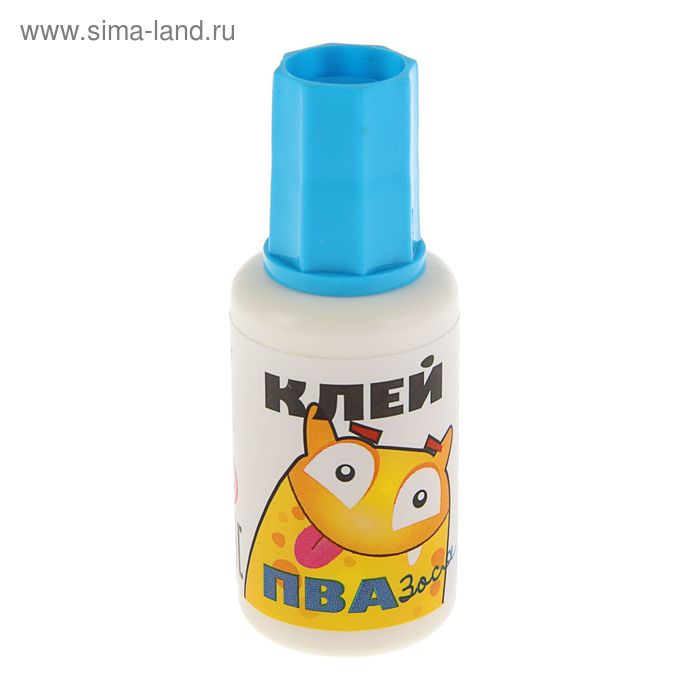 Клeй ПВА 20 г, «Гамма» «Тося, Бося, Зося», с кисточкой - Фото 1