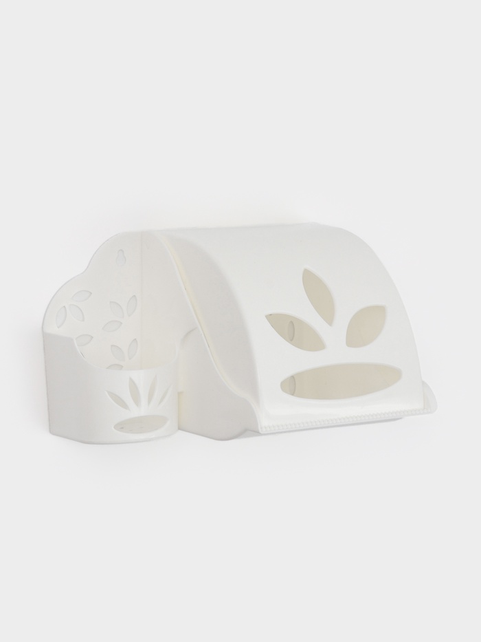 Держатель для туалетной бумаги и освежителя воздуха Альтернатива, пластик, 17.5×13×11.5 см, МИКС - Фото 1