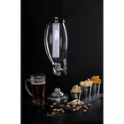 Башня пивная «Вавилон стиль», 3 л, колба для льда, подсветка, батарейки CR=2032, пластик, коричневая - Фото 9