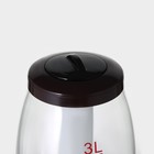 Башня пивная «Вавилон стиль», 3 л, колба для льда, подсветка, батарейки CR=2032, пластик, коричневая - Фото 4