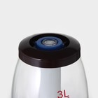 Башня пивная «Вавилон стиль», 3 л, колба для льда, подсветка, батарейки CR=2032, пластик, коричневая - Фото 5