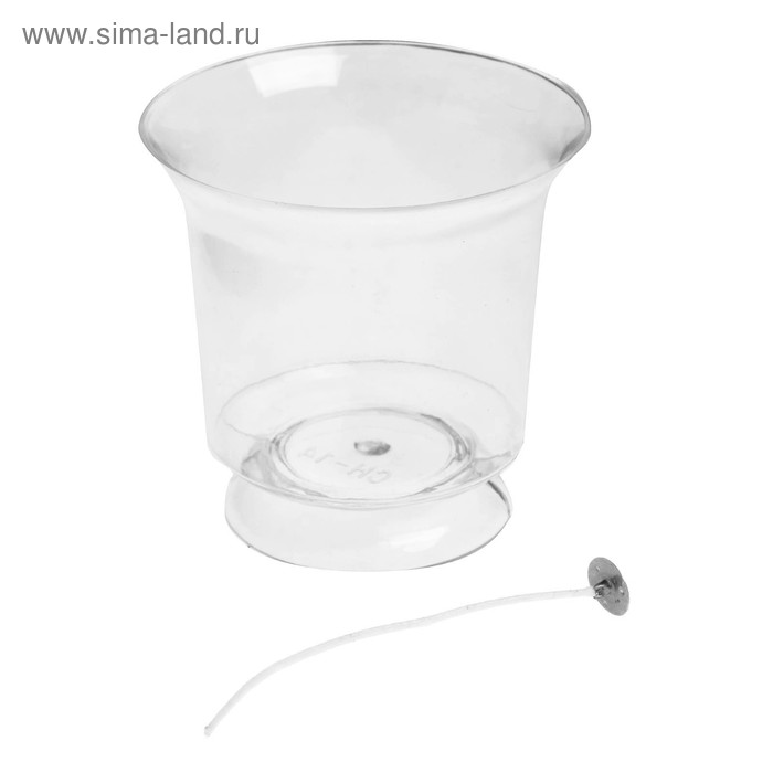 Форма для изготовления свечи №11, фитиль+ фитиледержатель - Фото 1